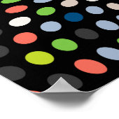 Kleurkleur kleine stippen achtergrond. cirkels gol poster (Hoek)