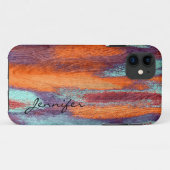 Kleurkleurendrukkorrelstructuur Retro Case-Mate iPhone Case (Achterkant (horizontaal))