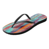 Kleurkleurendrukkorrelstructuur Retro Teenslippers (Schuin)