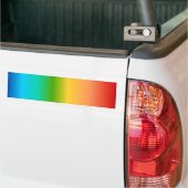 Kleurkleurgradiënt regenboog bumpersticker (Op Truck)