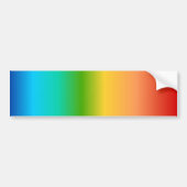 Kleurkleurgradiënt regenboog bumpersticker (Voorkant)
