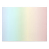 Kleurkleurgradiënt regenboog notitieblok (Voorkant)