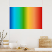 Kleurkleurgradiënt regenboog poster (Keuken)