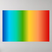 Kleurkleurgradiënt regenboog poster (Voorkant)