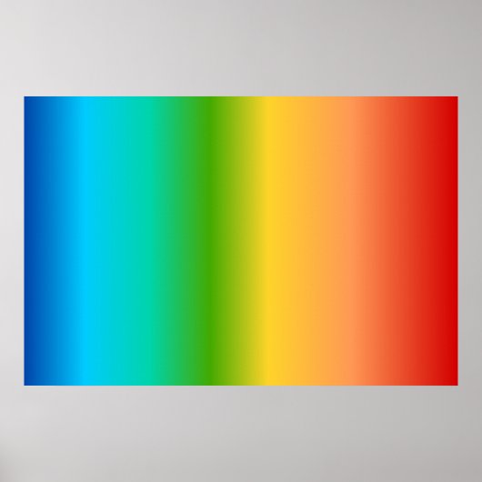 Kleurkleurgradiënt regenboog poster (Voorkant)