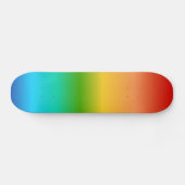 Kleurkleurgradiënt regenboog skateboard (Horizontaal)