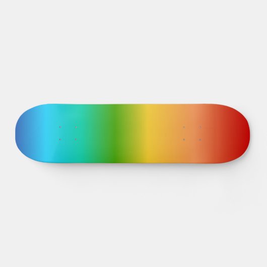 Kleurkleurgradiënt regenboog skateboard (Horizontaal)