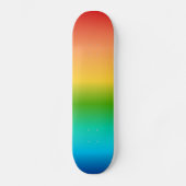Kleurkleurgradiënt regenboog skateboard (Voorkant)
