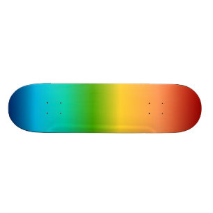 Kleurkleurgradiënt regenboog skateboard
