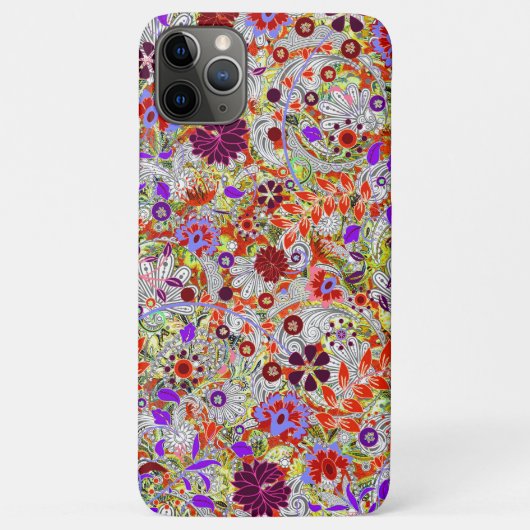 Kleurkleurig bloemen, collage-ontwerp Case-Mate iPhone case (Achterkant)
