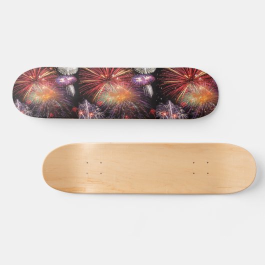 Kleurkleurig Fireworks-schermpatroon Skateboard (Horizontaal)