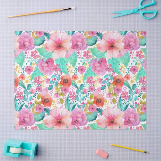 Kleurkleurig flessenpatroon tissuepapier (Craft)