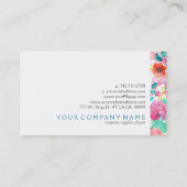 Kleurkleurig flessenpatroon visitekaartje (Achterkant)