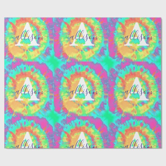 Kleurkleurig gepersonaliseerd verpakkingspapier cadeaupapier (Vlak)