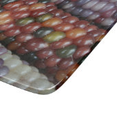 Kleurkleurig glazen gedicht op de krab snijplank (Hoek)