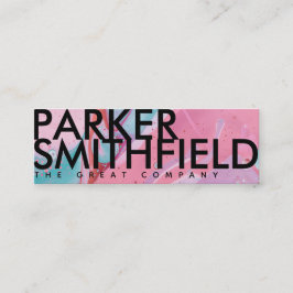 Kleurkleurig kleurstofkleuringspour mini visitekaartje