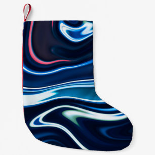 Kleurkleurig met marmer. Blauwe marmer patroonstru Kleine Kerstsok