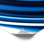 Kleurkleurig met marmer. Blauwe marmer patroonstru Poster (Hoek)