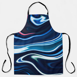 Kleurkleurig met marmer. Blauwe marmer patroonstru Schort