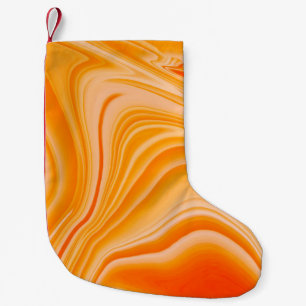 Kleurkleurig met marmer. Oranje marmerpatroon van Kleine Kerstsok