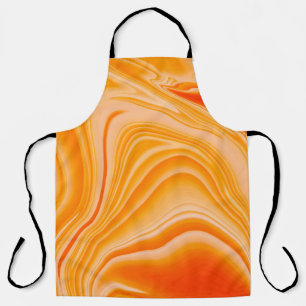 Kleurkleurig met marmer. Oranje marmerpatroon van Schort