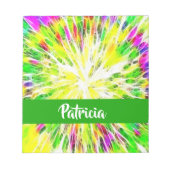 Kleurkleurig patroon van kleurstofkleurige kleurst notitieblok (Voorkant)