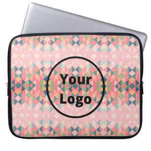 Kleurkleurig patroon van verloophoeken laptop sleeve