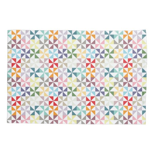 Kleurkleurig pinrad kussensloop (Achterkant)