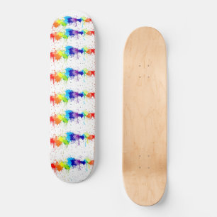 Kleurkleurig schaats voor platterverf persoonlijk skateboard