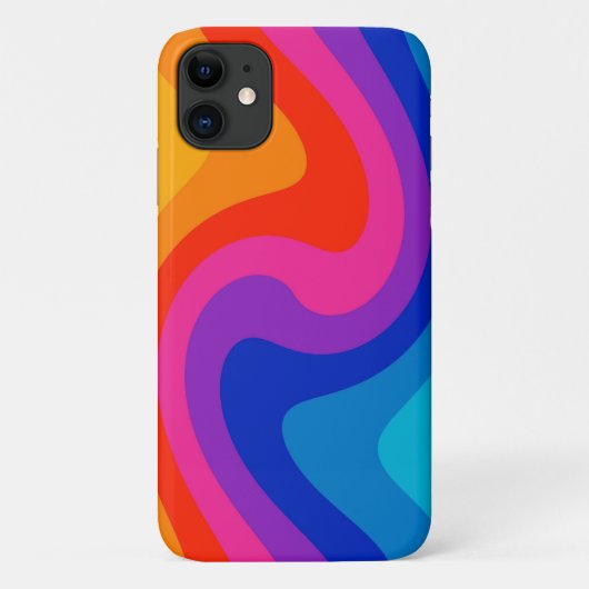Kleurkleurig vervormd kleurenwiel Case-Mate iPhone case (Achterkant)