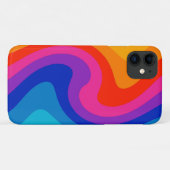 Kleurkleurig vervormd kleurenwiel Case-Mate iPhone case (Achterkant (horizontaal))