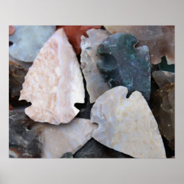 Kleurkleurige arrodepijlen poster