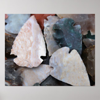 Kleurkleurige arrodepijlen poster