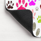 Kleurkleurige dog verven afdrukken muismat (Hoek)