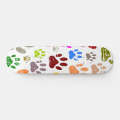 Kleurkleurige dog verven afdrukken persoonlijk skateboard (Horizontaal)