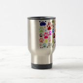 Kleurkleurige dog verven afdrukken reisbeker (Center)