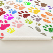 Kleurkleurige dog verven afdrukken sherpa deken (3/4)