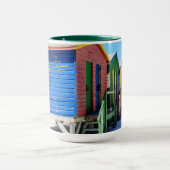 Kleurkleurige doorbraakhutten mok (Midden)