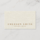 Kleurkleurige faux-linnen-trendy-minimalistisch kl visitekaartje (Voorkant)