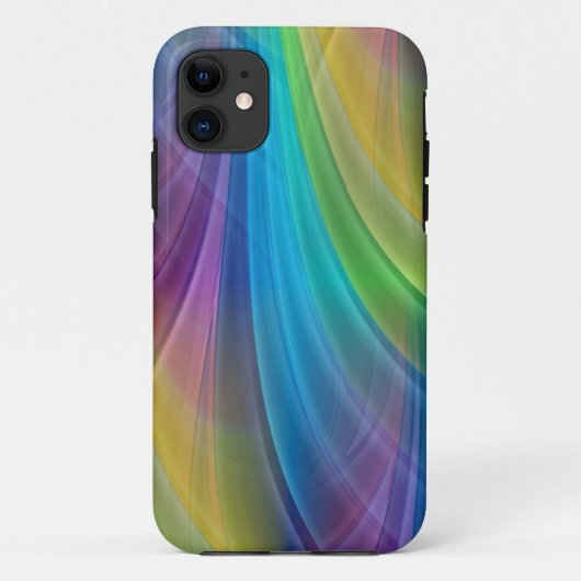 Kleurkleurige gradiëntstralen - blauw Case-Mate iPhone case (Achterkant)