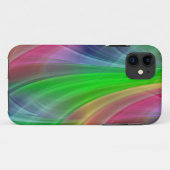 Kleurkleurige gradiëntstralen - groen Case-Mate iPhone case (Achterkant (horizontaal))