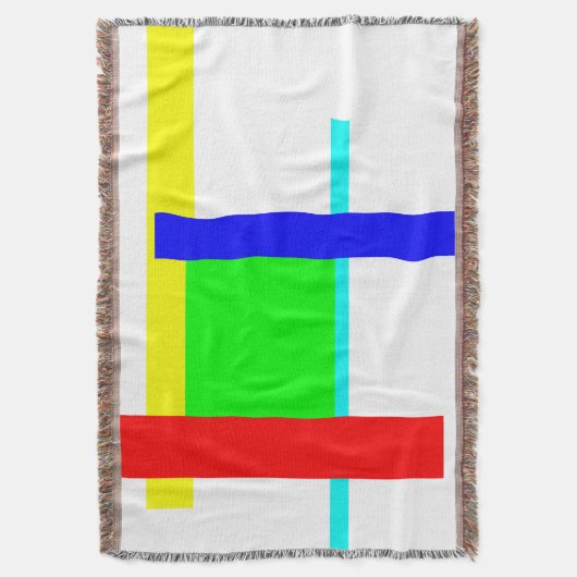 Kleurkleurige knug deken (Voorkant Verticaal)