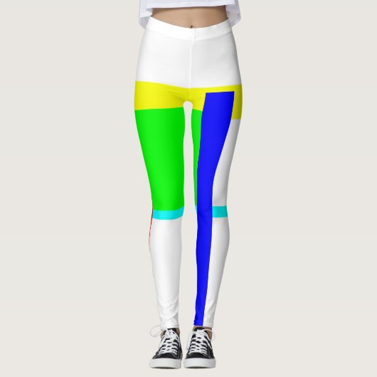 Kleurkleurige knug leggings (Voorkant)