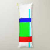 Kleurkleurige knug lichaamskussen (Achterkant (Verticaal))
