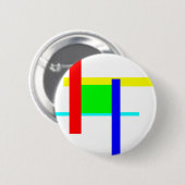 Kleurkleurige knug ronde button 5,7 cm (Voorkant /achterkant)