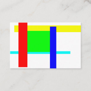 Kleurkleurige knug visitekaartje