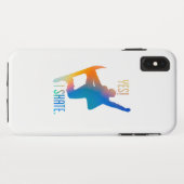 Kleurkleurige verloopkleuren Ja I schaats citeert Case-Mate iPhone Case (Achterkant (horizontaal))