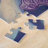 Kleurkleurige verloopzonmaan Natuur regenboogkleur Legpuzzel (Zijkant)