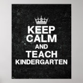 Kleurkleuterschool in kalm houden Poster (Voorkant)