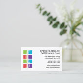 Kleurklokken Spine Chiropractic Appointards Afsprakenkaartje (Staand voorkant)